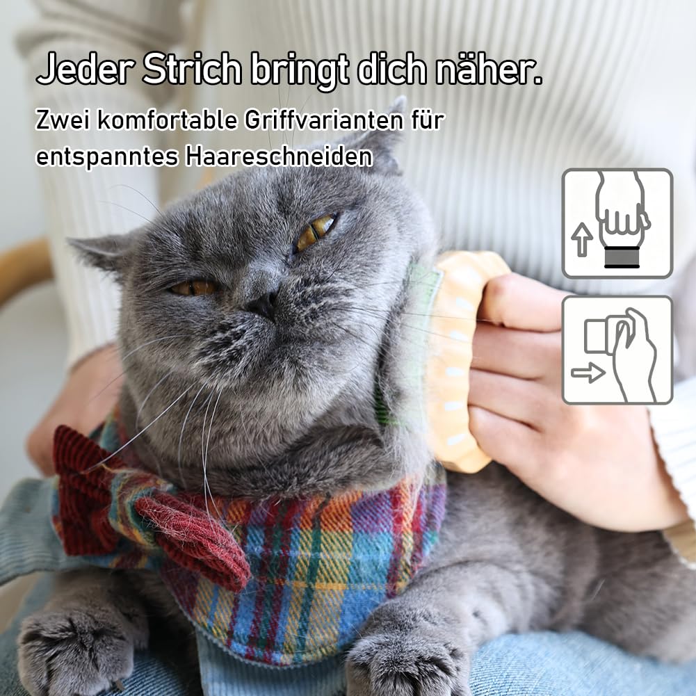 Katzenbürste Unterfell Kurzhaar, Unterwolle Pflegekamm für Katzen, Zupfbürste, Entfilzungsbürste, Hundekamm, Fellkamm für Hunde, Hautschonend