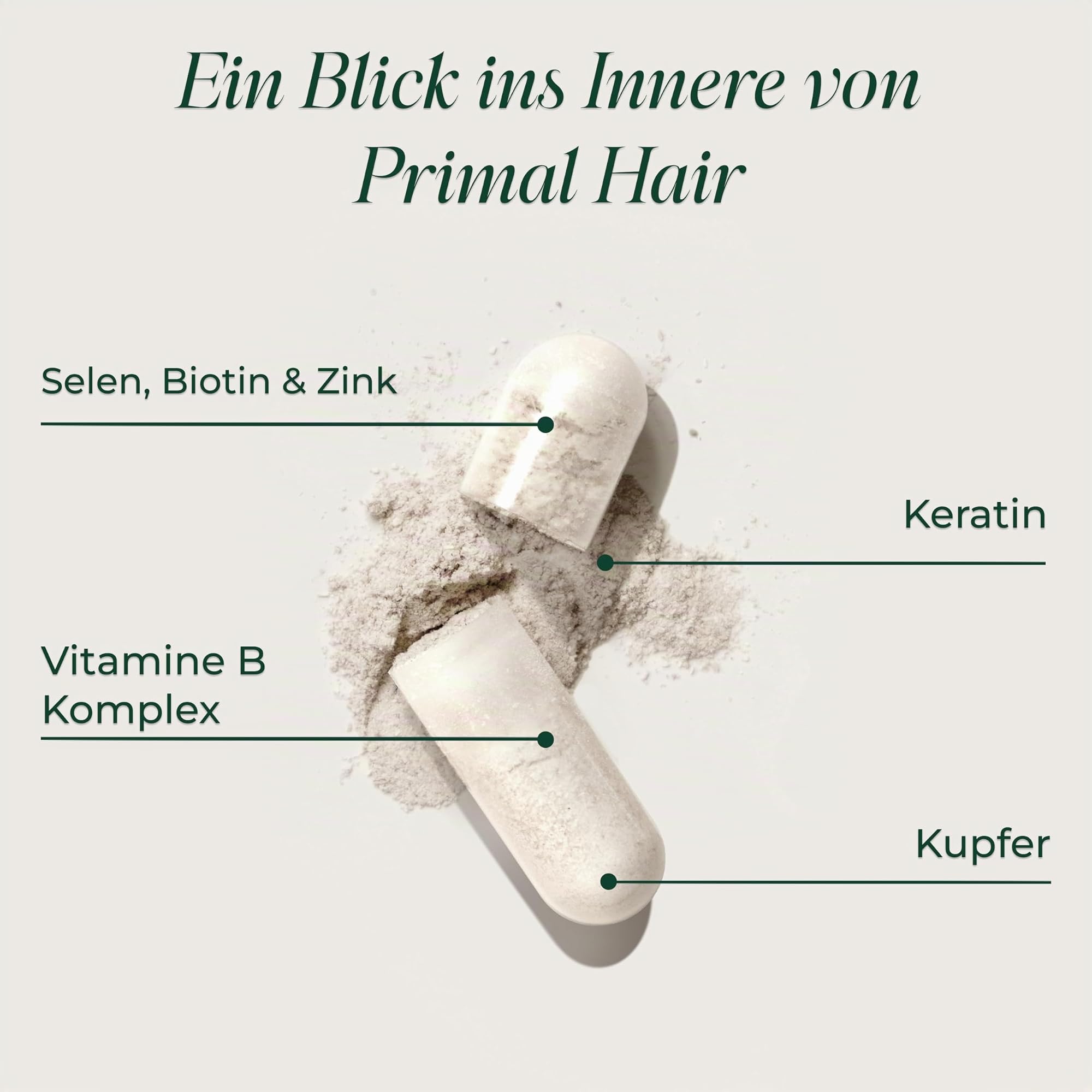 Primal Hair – Tägliches Supplement, gluten- & milchfrei, vegetarisch