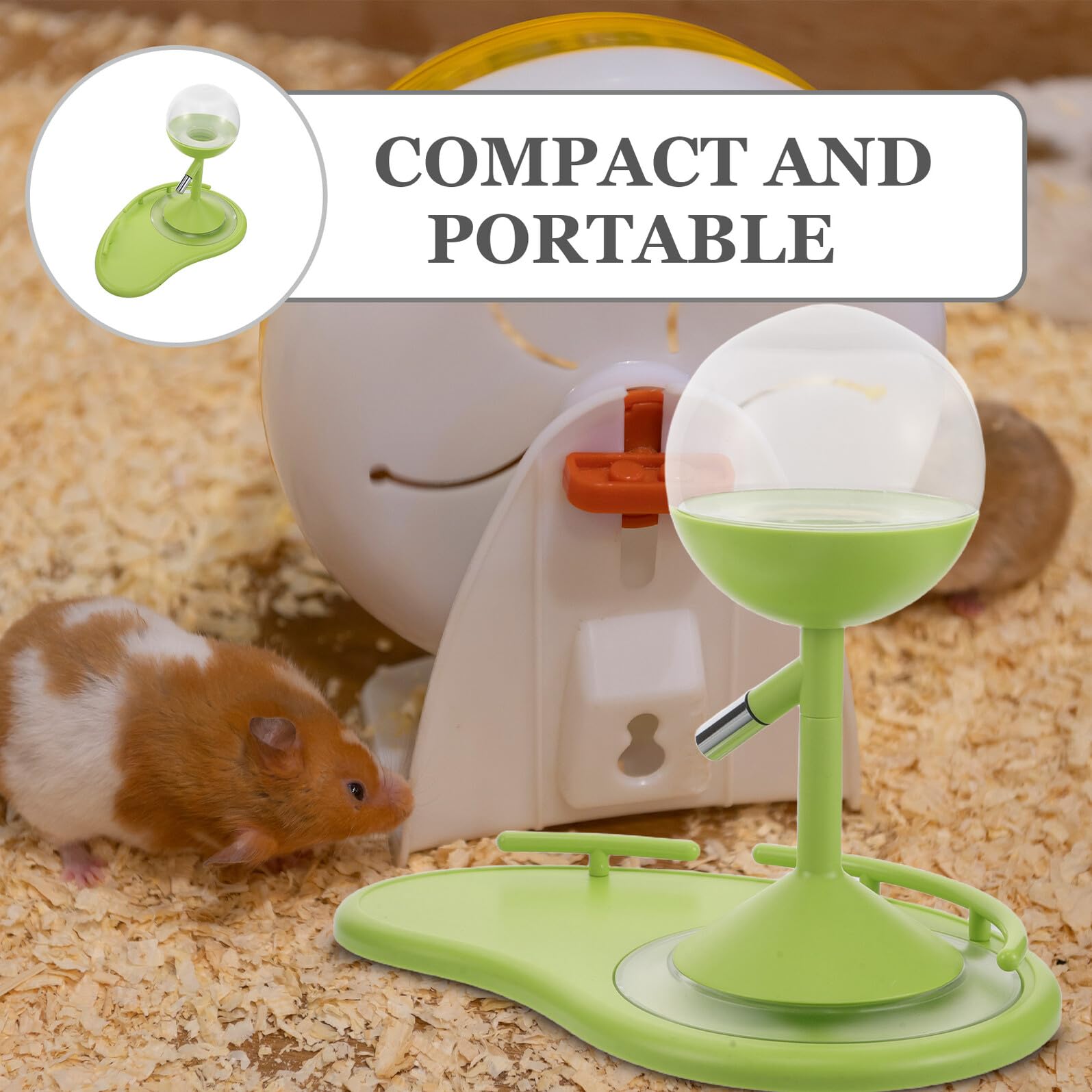 Dispensador de Agua para Hámster Soporte Ajustable Botella de Agua para Roedores