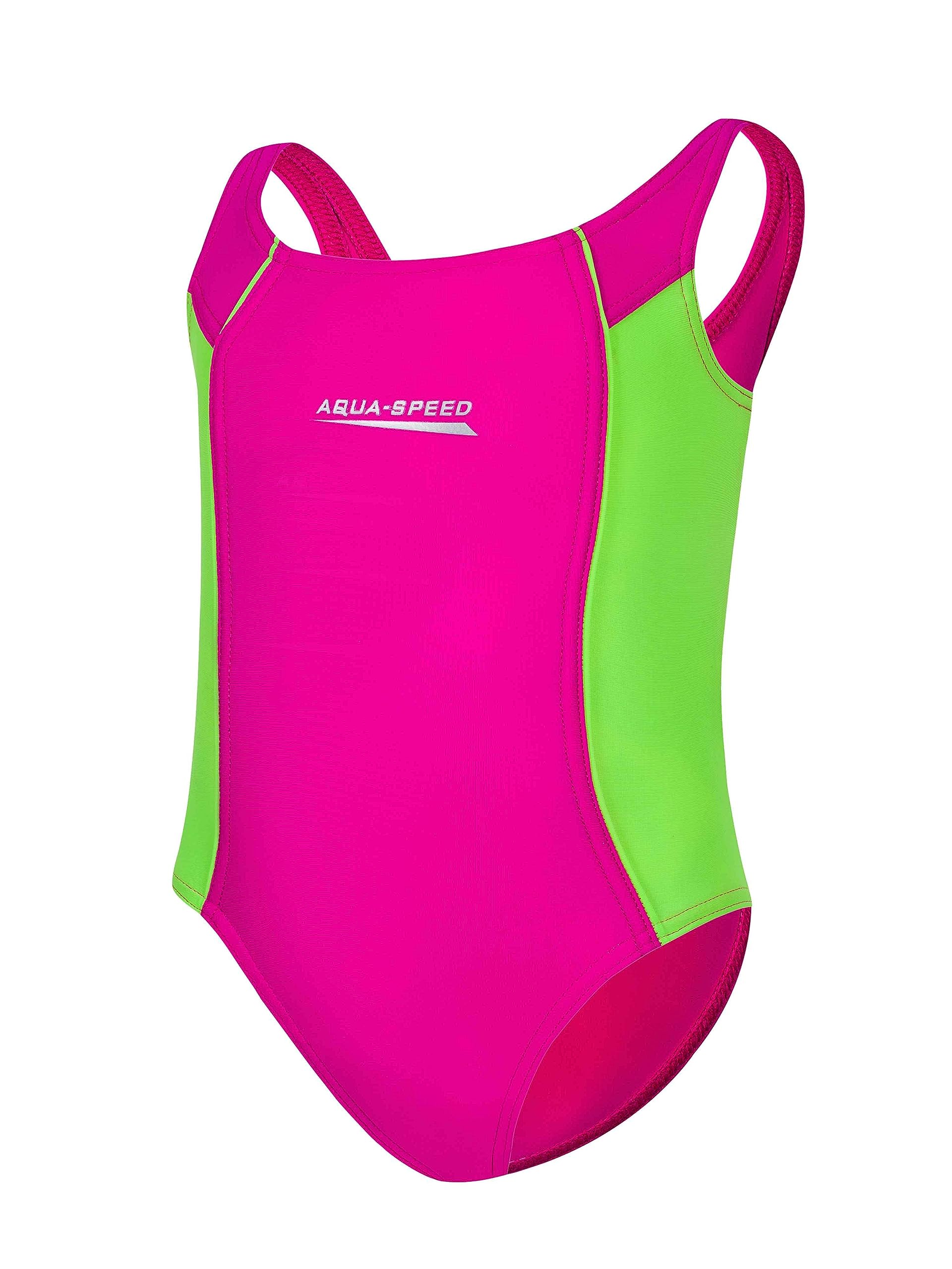 Aqua Speed Luna Traje de baño para niña | Traje de una Pieza | 104-158 | protección UV | Opaco | Resistente al Cloro