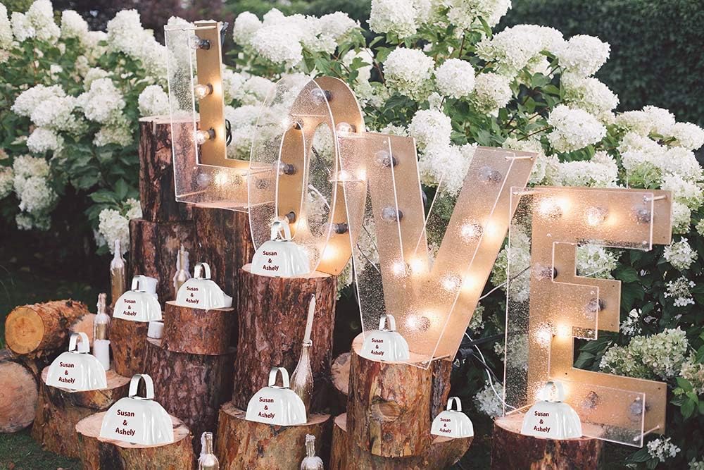 Metal Cowbell Noisemakers - School Cowbells Set 12 Pack - Play Kreative (Blue)