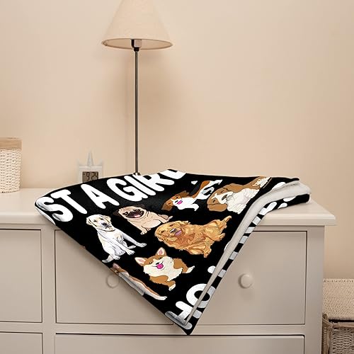 Miniatura 6 de Manta de felpa para perros, regalo para niñas, mujeres, niños, amantes de los perros, mantas cómodas y ligeras para cachorros, sábana de franela