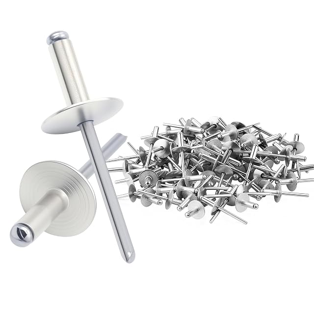 100 sztuk nitów zrywalnych z dużą główką (4,8 x 12 mm-100 szt.)