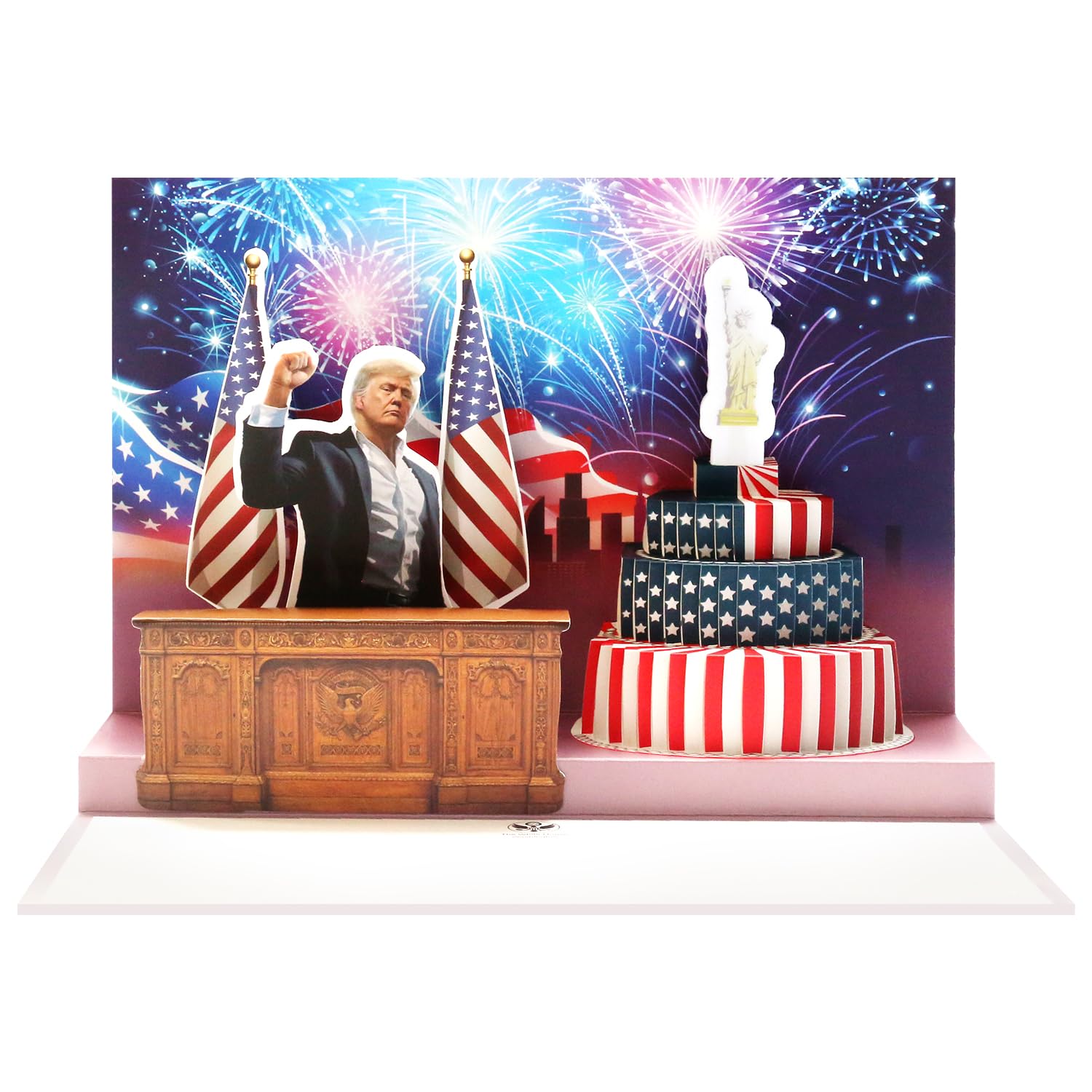 Locker.Ink | Celebrate Presidents' Day 2025 with These Unique Greeting Cards Talking Donald President Birthday Card