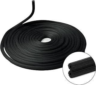 Window Screen Spline 0.137in*100ft Window Screen Repair Tool, Window Screen Retainer Spline, Black, Round
