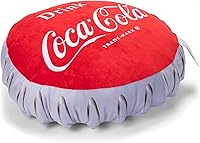 Vista 4 de Mark Feldstein & Associates Beba Coca-Cola Botella Tapa de Botella Almohada Bordada Poliéster Felpa de 16 Pulgadas