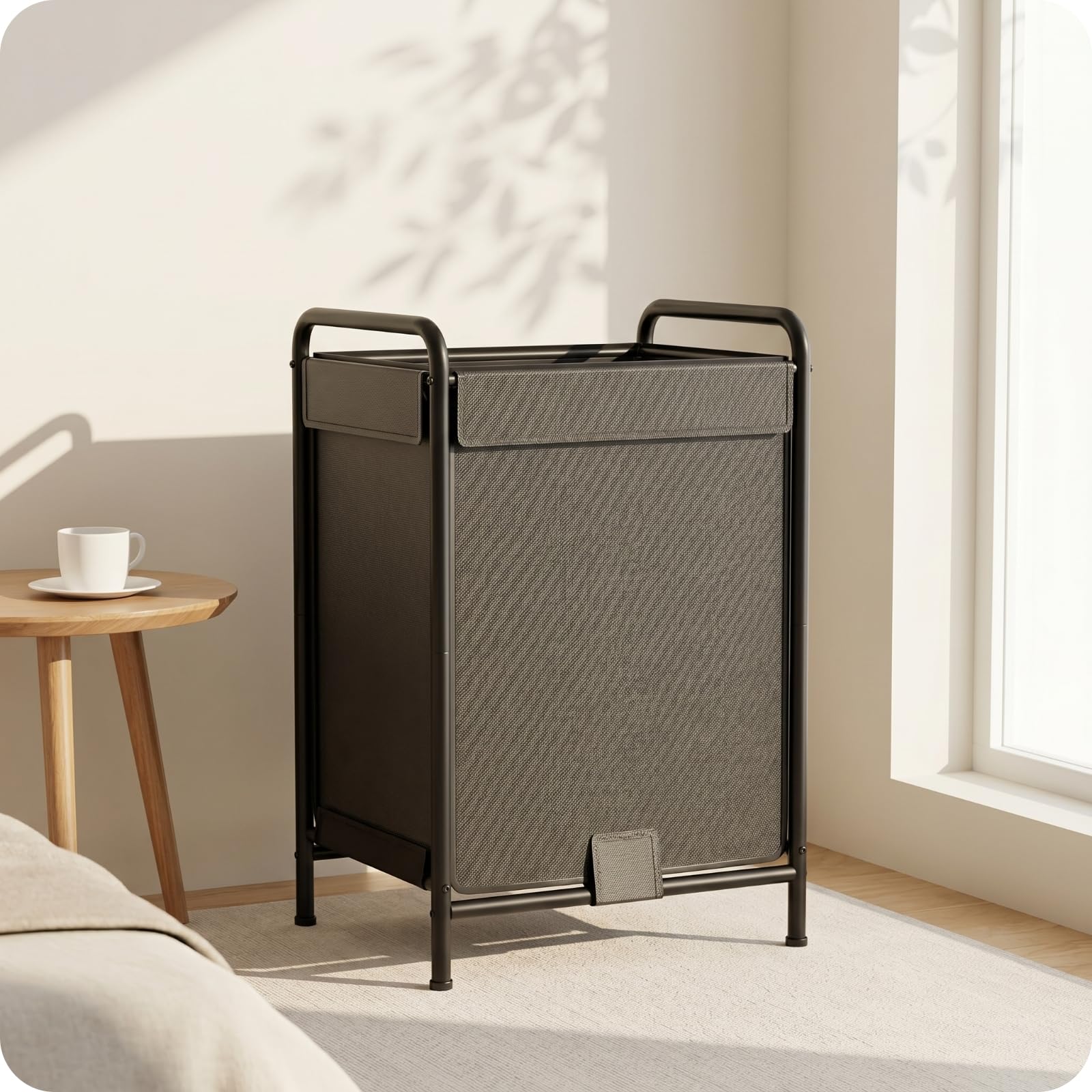 MagiDeal Cesto Biancheria Bagno Cesto Cestino Contenitore Organizzatore in Oxford con Struttura Stabile E Manici a Tubo Apertura Superiore per Carico Facile