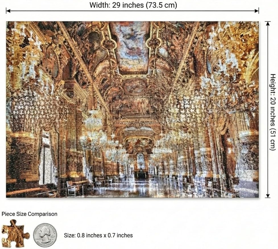 CHAMBERART 2000 Piece Premium Jigsaw Puzzle Opera Grand Foyer A-2003