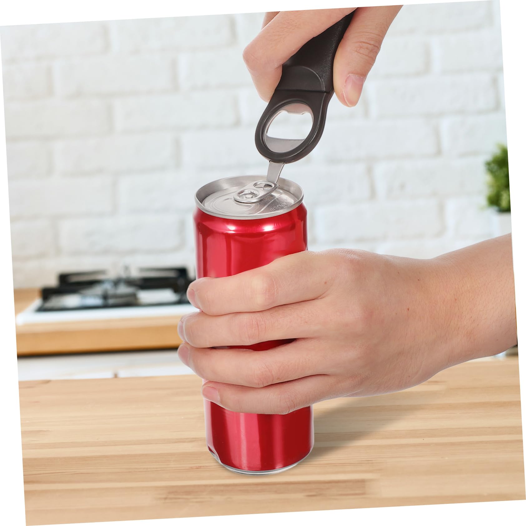 PRETYZOOM 5 Piezas Abrelatas Abridores ajustables Abridores retráctiles Pinza de apertura de latas abridor de botellas que ahorra mano de obra abridor manual herramienta multifunción Black