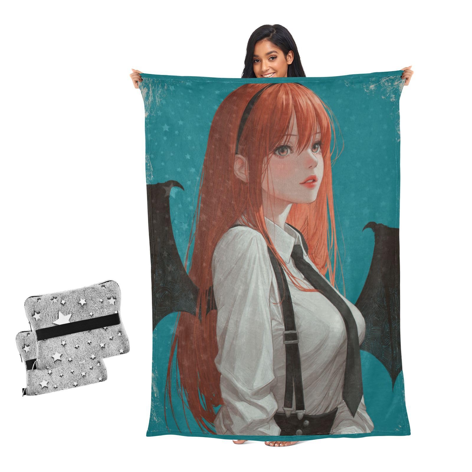 Manta para sofá color negro y naranja regalos para hombres y adultos