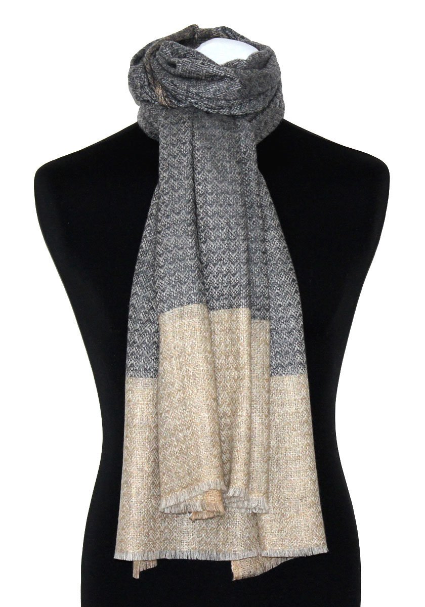 Lorenzo Cana Sciarpa da uomo, 100% cashmere, soffice, leggera, calda, in cashmere, in fibra naturale