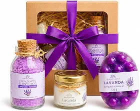 Kit presente SPA mini com Vela + Escalda pés + Sabonete Massageador