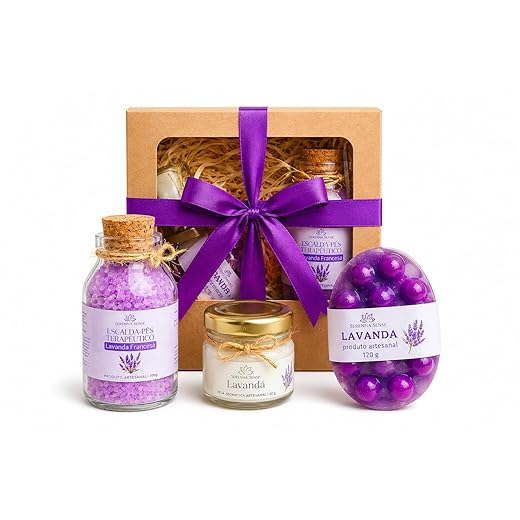 Kit presente SPA mini com Vela + Escalda pés + Sabonete Massageador