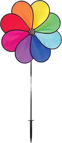 In the Breeze Rainbow Dazy 2803 - Hilandero de jardín de 8 pétalos, 19 pulgadas
