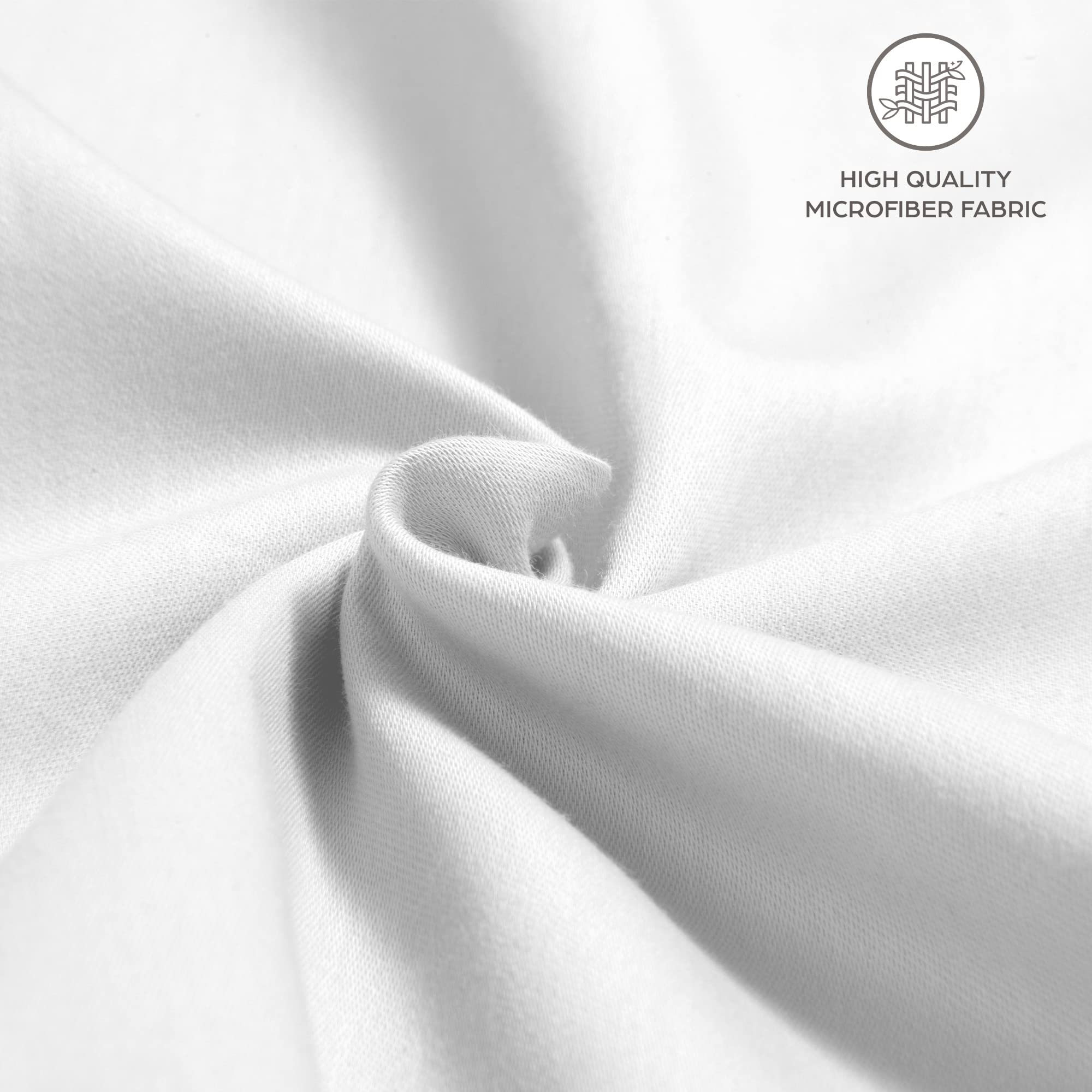 Flowen Federe Cuscini Divano 40x40 Set da 2 Copricuscini in Microfibra Fodere Lavabili e Resistenti 40 x 40 cm Tessuto 100% Poliestere Traspirante Anallergico Antiacaro Ideali per Arredo Casa