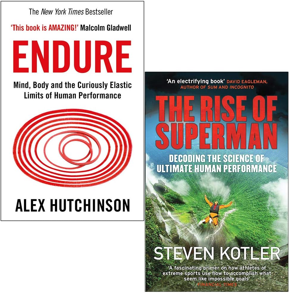 Endure By Alex Hutchinson & The Rise of Superman By Steven Kotler 2 Books Collection Set