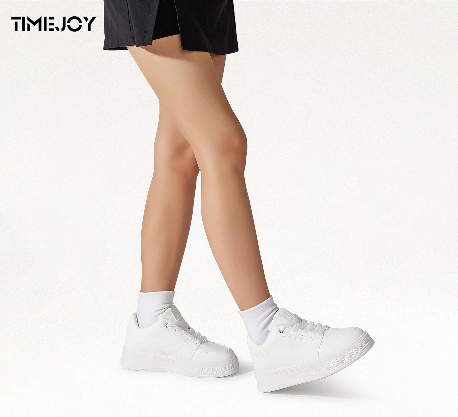 TIMEJOY Women's Chunky Platform Sneakers Fashion Classic Tennis Shoes Lace-Up Non-Slip for Casual Walking & Light Sports - Image 7