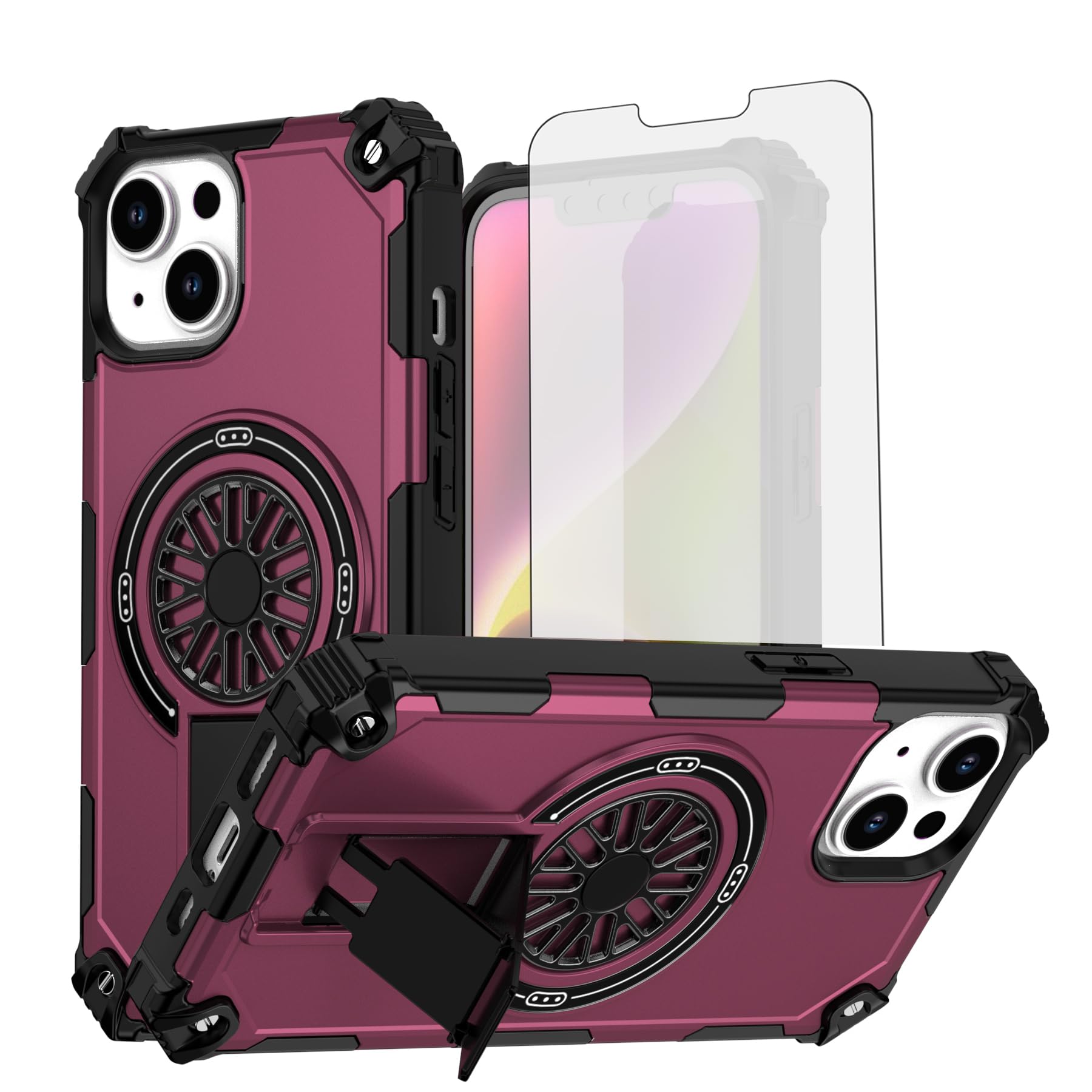 Accessoires iPhone 13 coque antichoc 5G avec verre trempé - 8