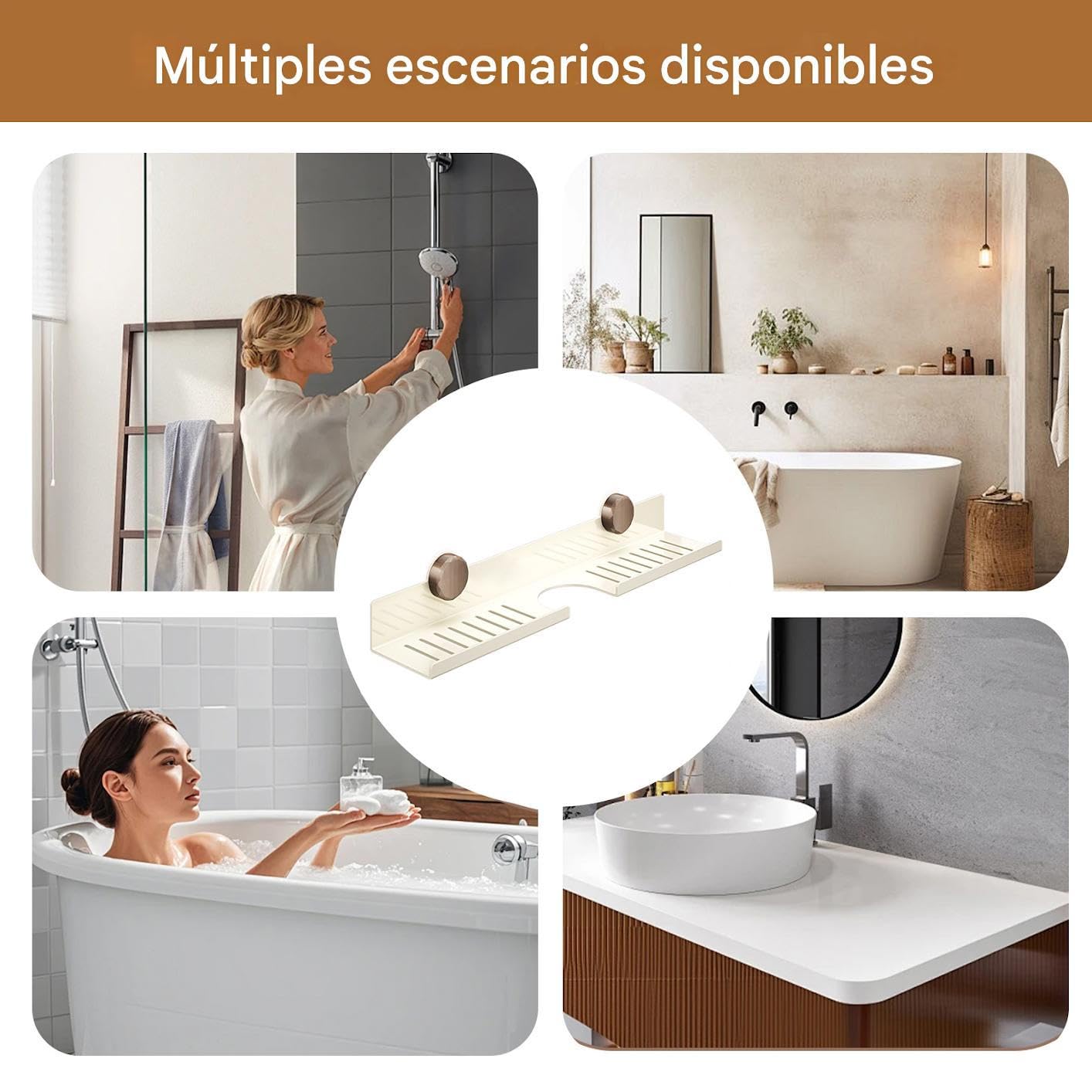 Estante Para Lavabo Encima Del Grifo | Estantes De Pared Para Baño,Organizador De Acero Al Carbón Con Que Ahorra Espacio Para Baño Y Cocina En Espacios Pequeños