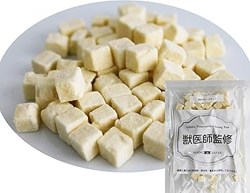 獣医師監修 フリーズドライチーズダイス【国産 無添加 無着色】80ｇ (40ｇ×２袋）/ 犬用 猫用 国産チーズを使用 犬おやつ 猫のおやつ 犬餌  猫餌 高たんぱく 低脂質 フリーズドライ
