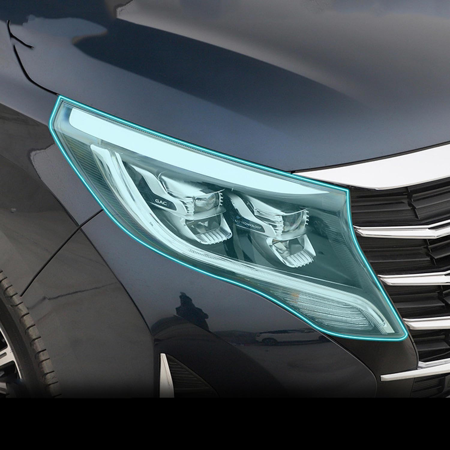 Samlng Transparent Car Front Light Film For Gac Trumpchi M8 Gm8 2018-2023 Car Exterior Headlight Anti-Scratch Ppf-Tpu Protective Film Anti-Scratch Repair