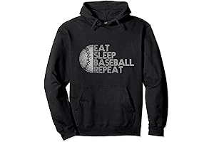 Eat Sleep Baseball Repeat: Hoodie for the Young Baseball Star