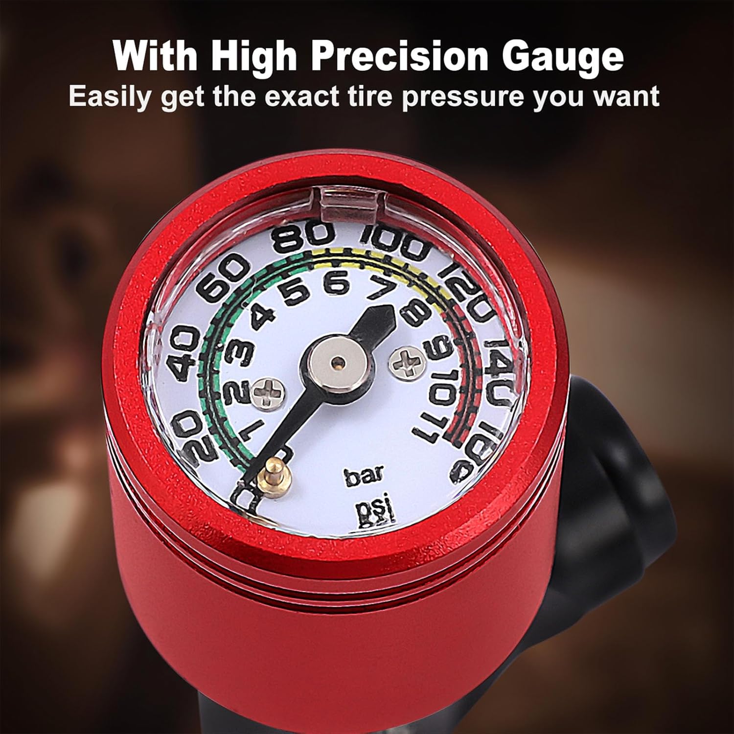 CO2 Bike Tire Inflator - Push-Button Presta & Schrader Compatible CO2 Bike Pump or 12X 16g Threaded CO2 Cartridges for Road Bikes, MTB, Hybrid Bikes - Image 4