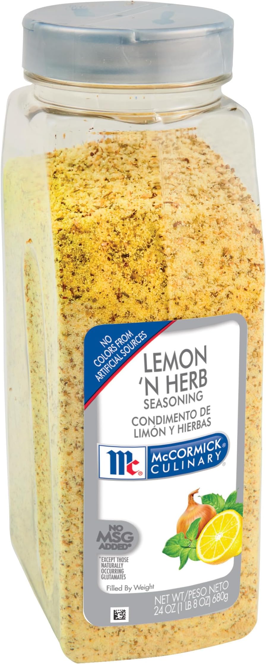 Lemon 'N Herb Seasoning, 24 oz - One 24 Ounce Container of Lemon Herb Seasoning with Citrus and Savory Flavors, Best with Vegetables, Seafood, Sauces and More