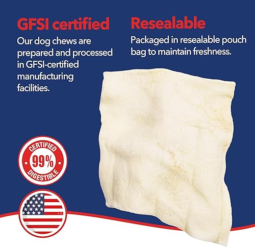 Miniatura 4 de Pet Factory Golosinas masticables para perros 100% fabricadas en Estados Unidos, sabor natural, 8 onzas