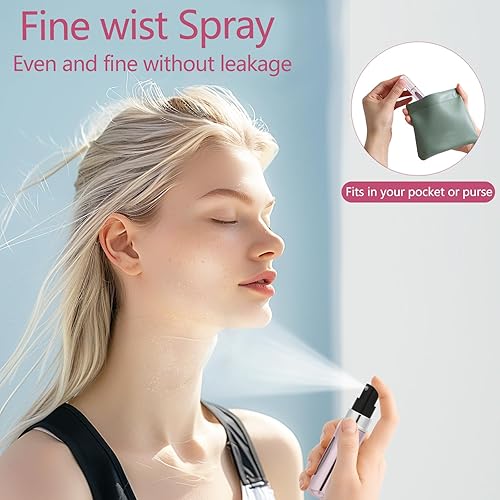 Miniatura 2 de Mini botella atomizadora de perfume recargable portátil, botella de repuesto de perfume recargable de tamaño de viaje, atomizador de perfume