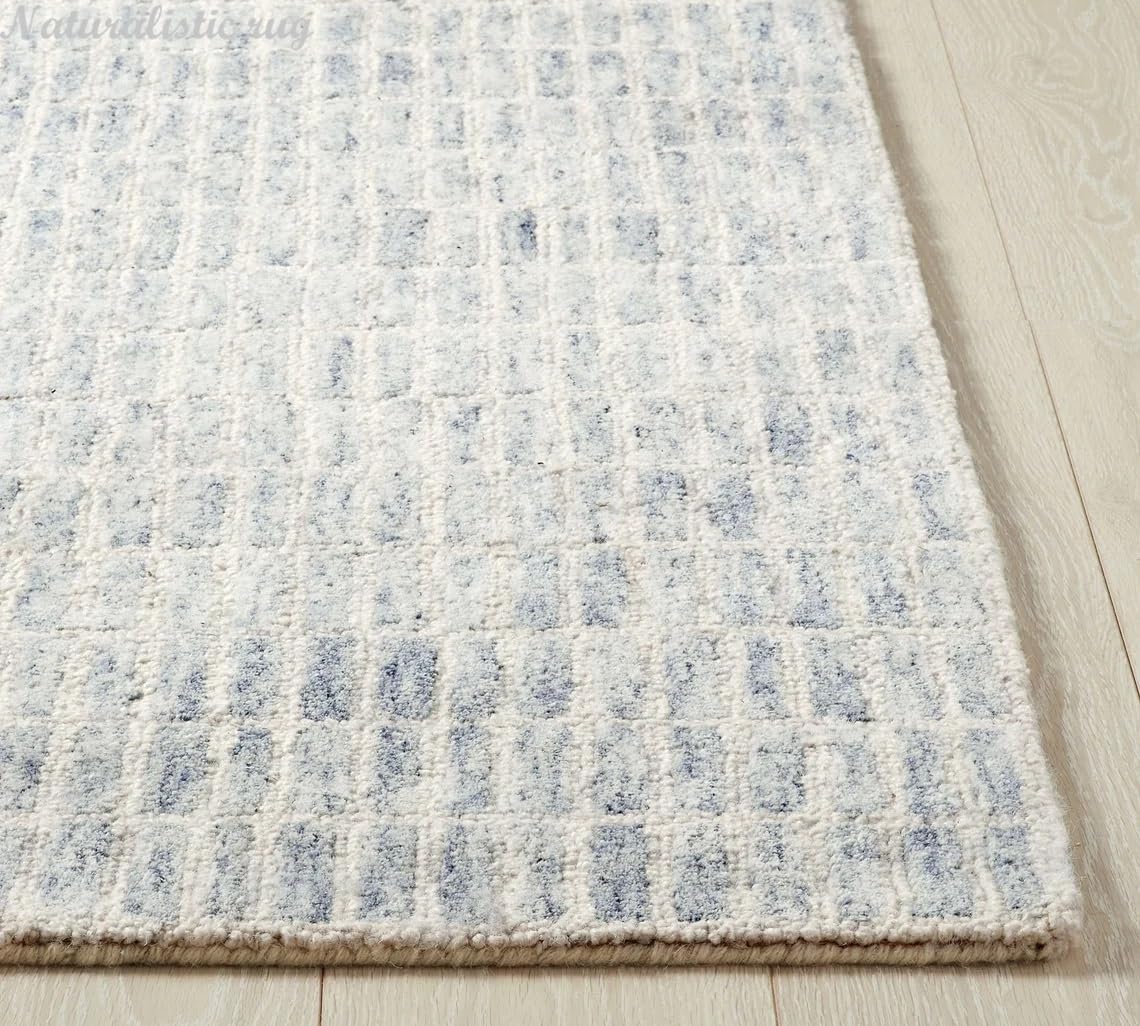 Handmade Traditional Capitala Space Woolen Area Rug Living Room Bedroom Dining Room for Decor (Space Blue, 5x8 Ft)
