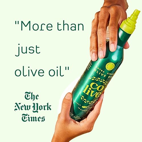 Miniatura 2 de Colive Aceite de oliva virgen extra de 169 fl oz 169fl oz extraído en frío sabor equilibrado escogido a mano y cosechado de Chipre botella de vidrio