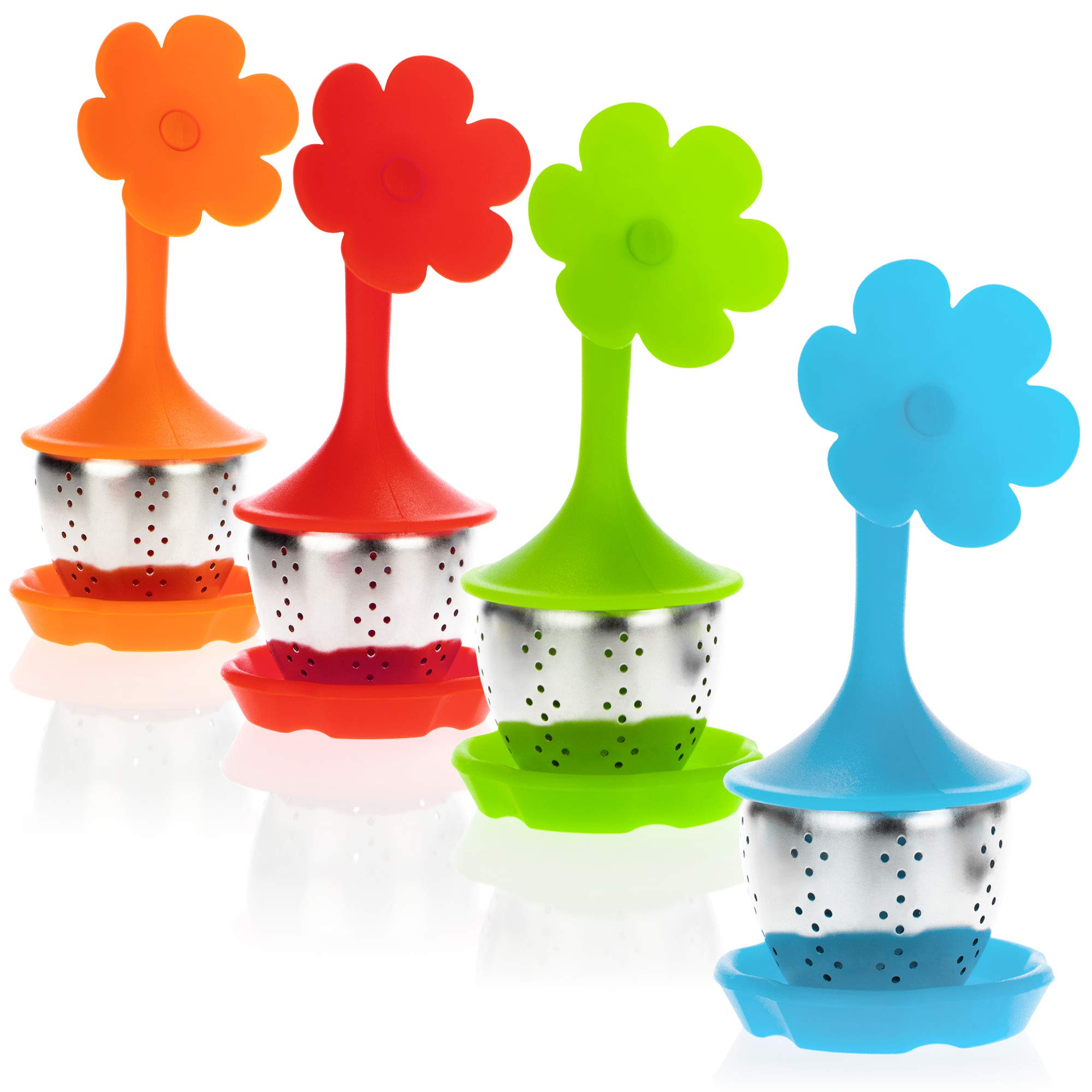 Colino da tè Multi stile stella a forma di conchiglia a forma di cuore pratico a scatto in rete di acciaio inossidabile infusori per tè accessori da cucina  15