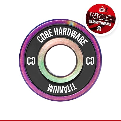 Miniatura 5 de CORE ABEC 9 Rodamientos de patineta  Paquete de 84 rodamientos sellados para patinetas, longboards, scooters de acrobacias y patines de ruedas 608