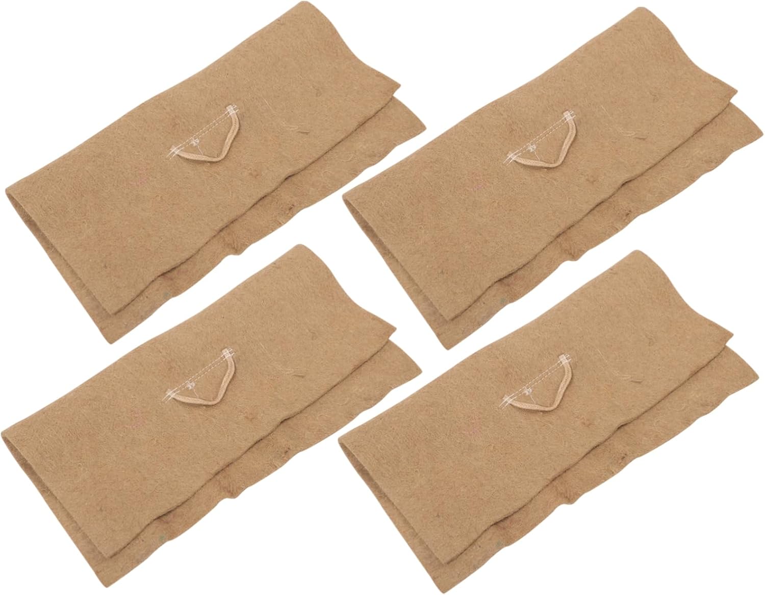 YARNOW Jute Growing Pads for Microgreens 4Pcs Germination Tray Paper Moisture Retention Reusable Seed Paper for Hydroponic Growing and Sprouting