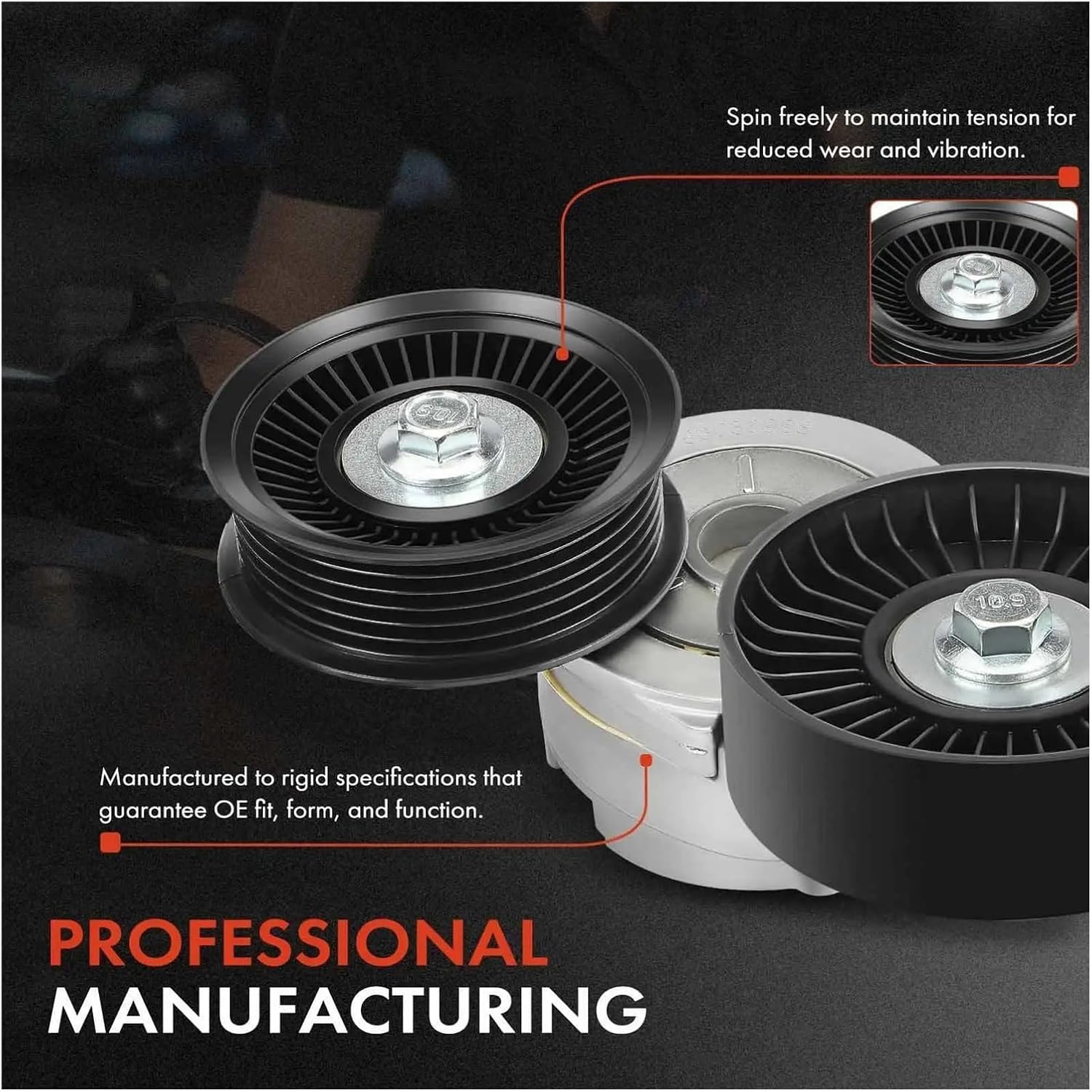 Belt Tensioner Belt Tensioner with Dual Pulley for Jeep for Liberty 39120 89254 89395 49464 49246 53030958AG