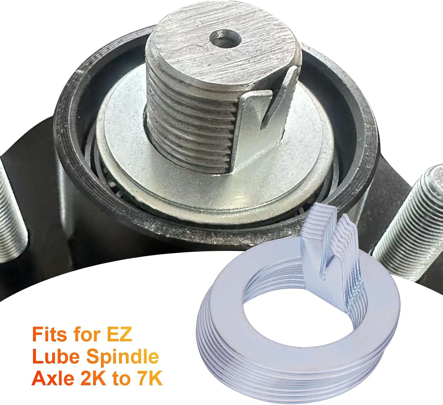 8 pcs 1" Trailer Wheel Spindle Washer Compatible with EZ Lube Axles 2000-7000 Lb Replacement Spindle Tang Washer EZ Lube Spindle for 2K to 7K