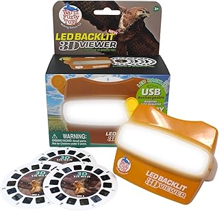 WARM FUZZY 3D Viewer (Birds of Prey) - USB-C Rechargeable Retro Toy 2025