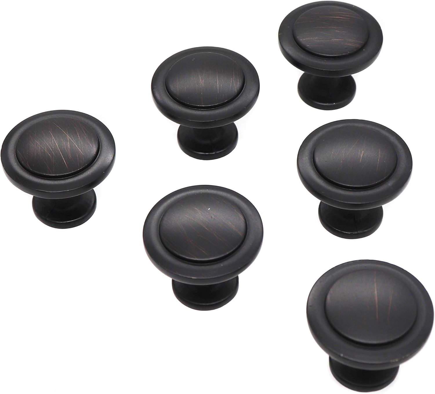 binifiMux 1-1/4" Vintage Drawer Pulls Cabinet Knobs, Pack of 6, Coming 2 Size Screws