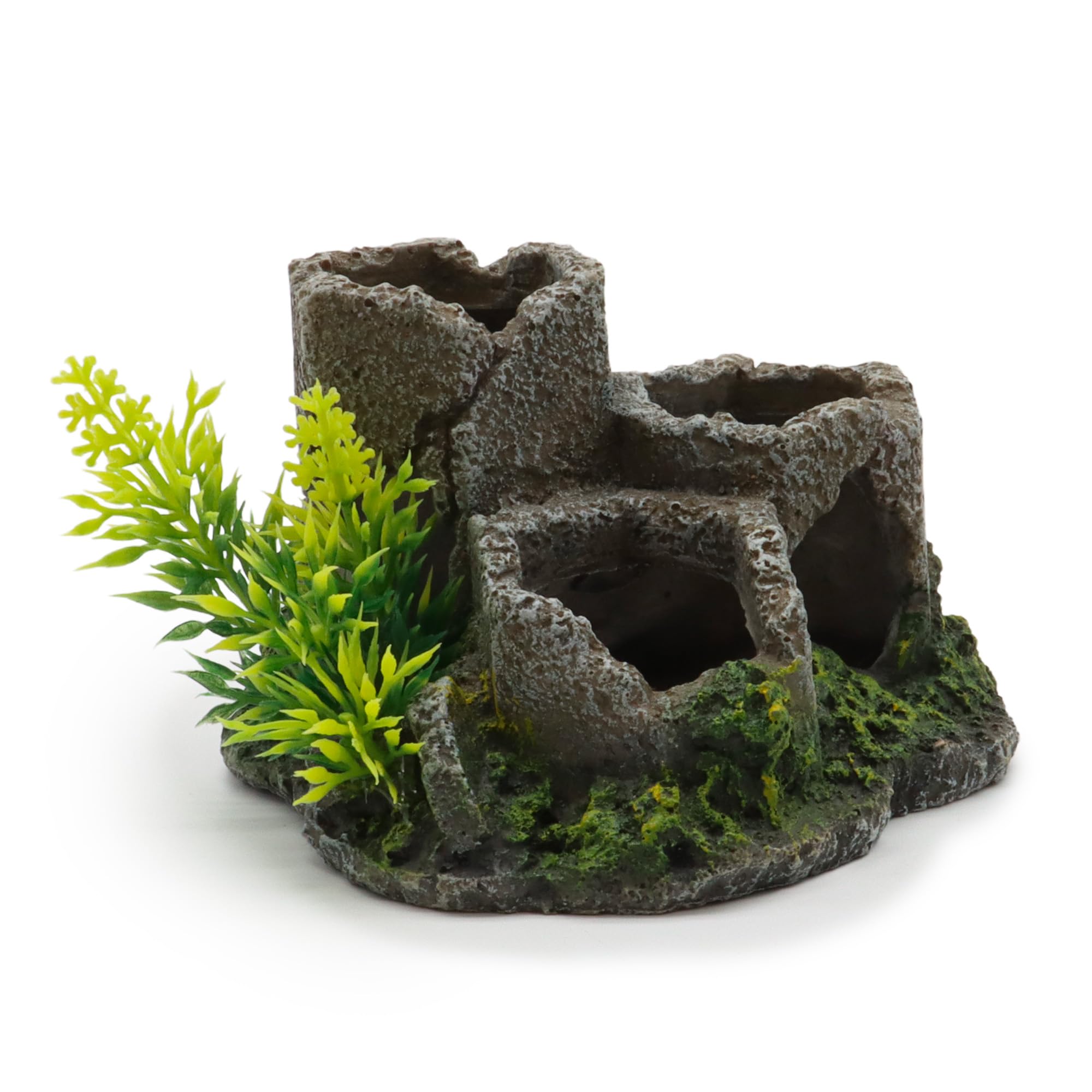 Amtra Deko Shrimp Playground Pillar Resin Freshwater Marine Aquarium Decorations for Aquarium Fish Tank Non-Toxic Small 12.5 x 11.8 x 8 cm