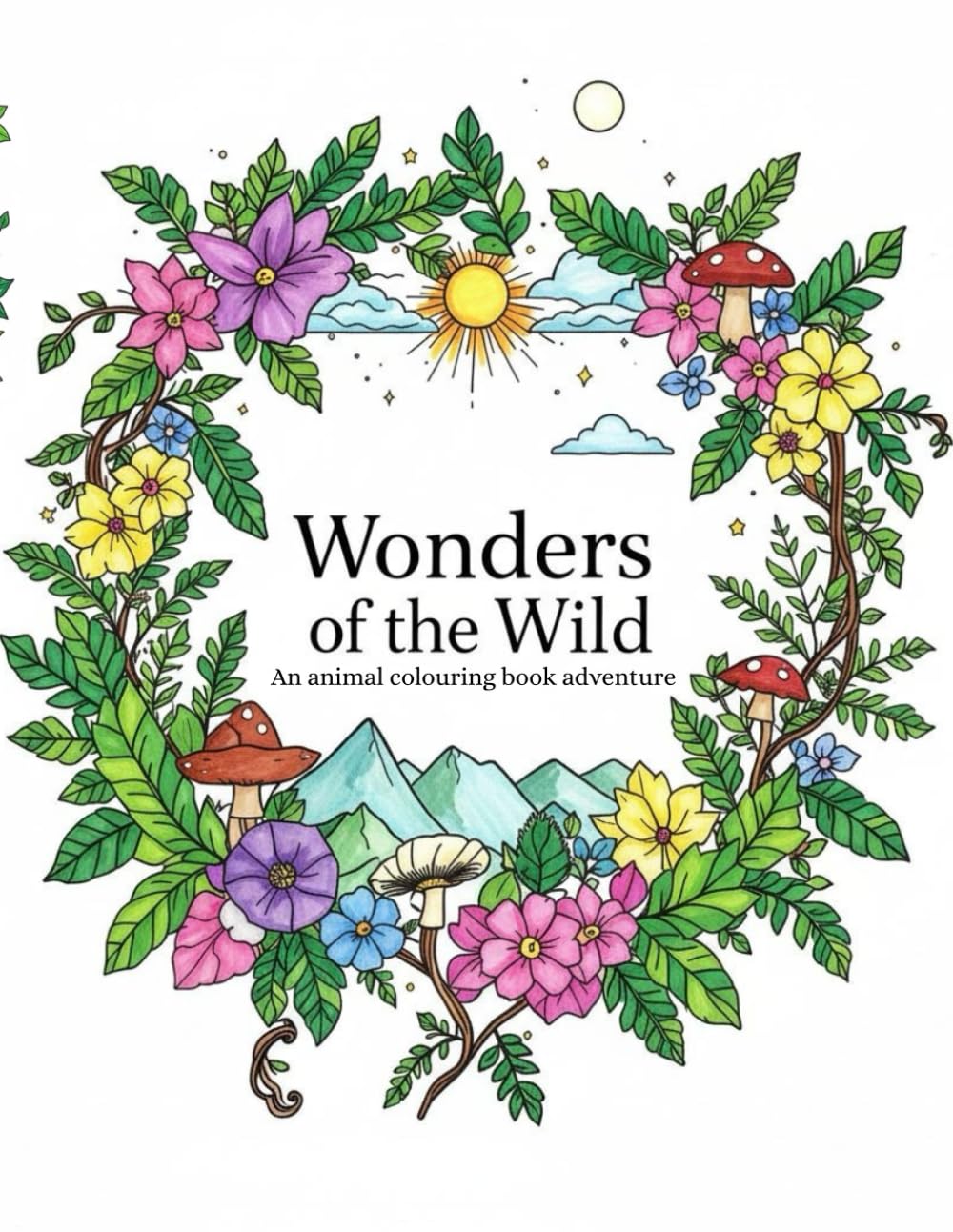 Wonders of the wild | An animal colouring book