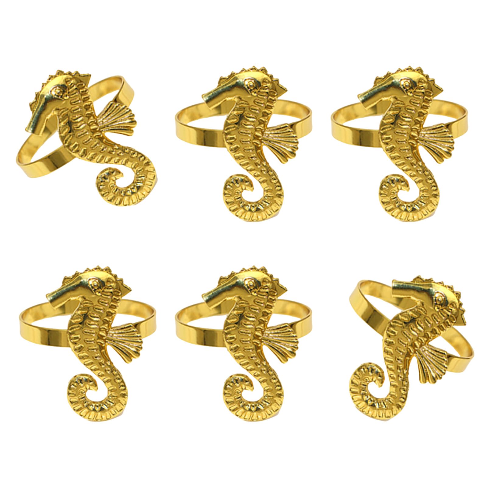 Xjdzineq Oxidation Proof Alloy Echinoderm Cowrie Napkin Holder Shore House Tableware Addons for Theme Parties Deck Tableware Addons