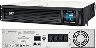 APC Smart-UPS SMC - SMC1000I-2U - Uninterruptible Power Supply 1000VA (Rackmount 2U, Line Interactive, AVR, 4 Outlets IEC-C13, Shutdown Software)
