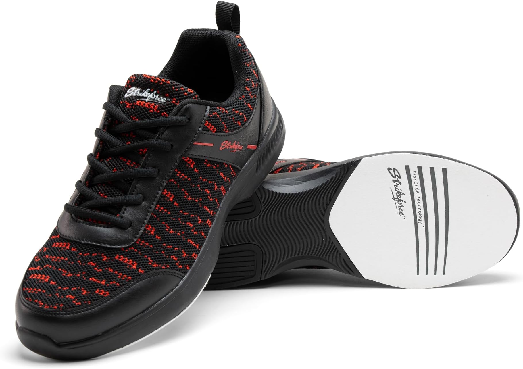 KR Strikeforce Flyer Mesh Lite Mens Athletic Bowling Shoe with a #8 Slide Pad on Both Shoes for Right or Left Handed Bowlers