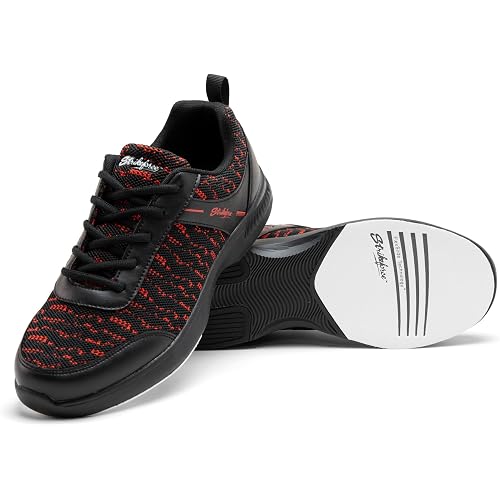 KR Strikeforce Flyer Mesh Lite Mens Athletic Bowling Shoe with a #8 Slide Pad on Both Shoes for Right or Left Handed Bowlers