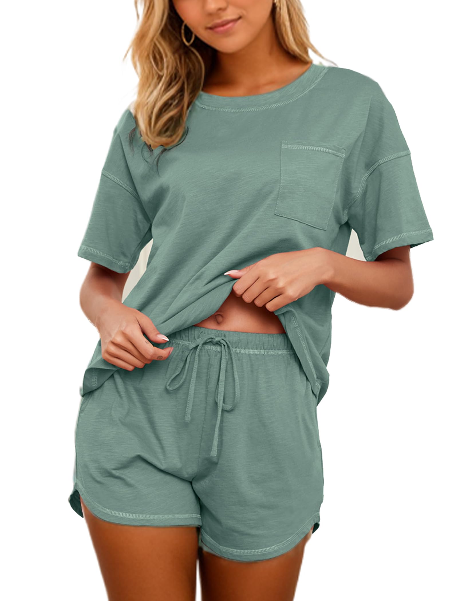 KCW Pajamas for Women Set 2 Piece 100% Cotton