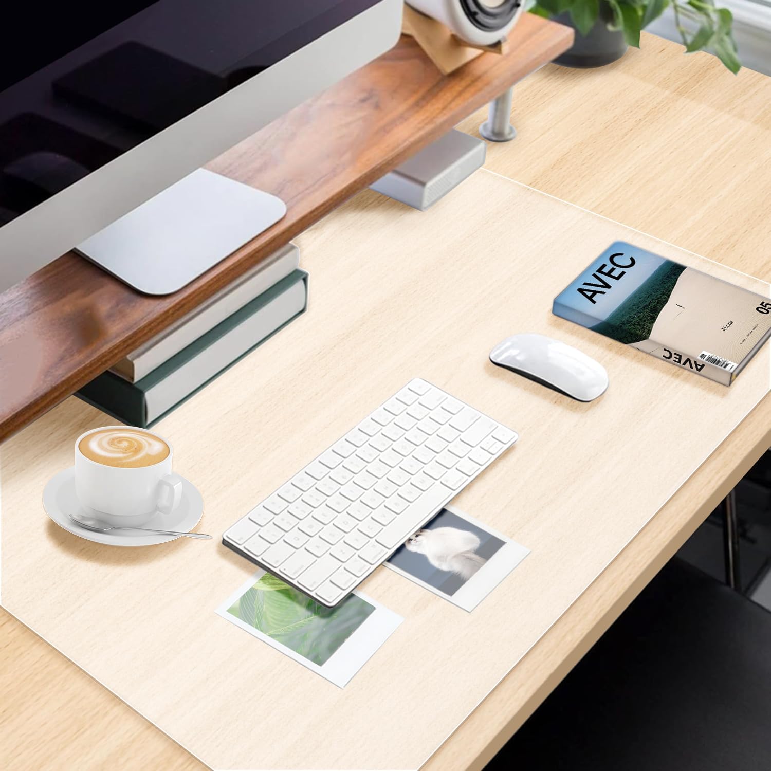 Amazon.com : Clear Desk Mat, Non-Slip Clear Desk Pad for Keyboard and ...