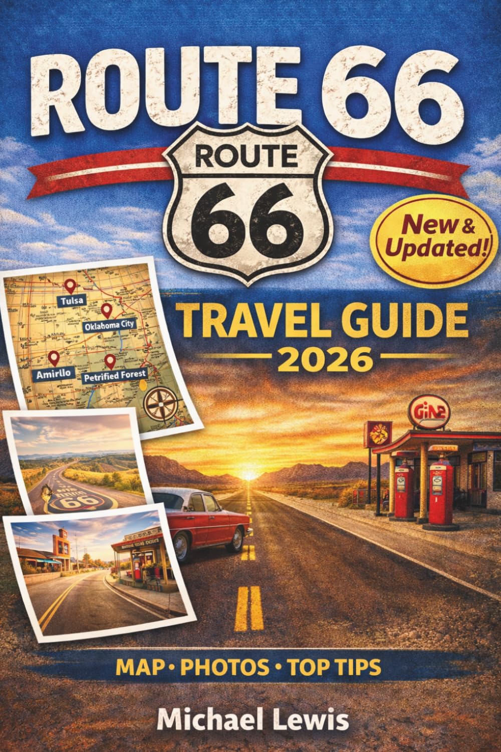 ROUTE 66 TRAVEL GUIDE 2026 (FULL COLOR): A Bucket List Journey with 100+ Must-See Stops, Maps, Itineraries, Hidden Gems, Scenic Routes, Classic ... Top Attractions from Chicago to Santa Monica