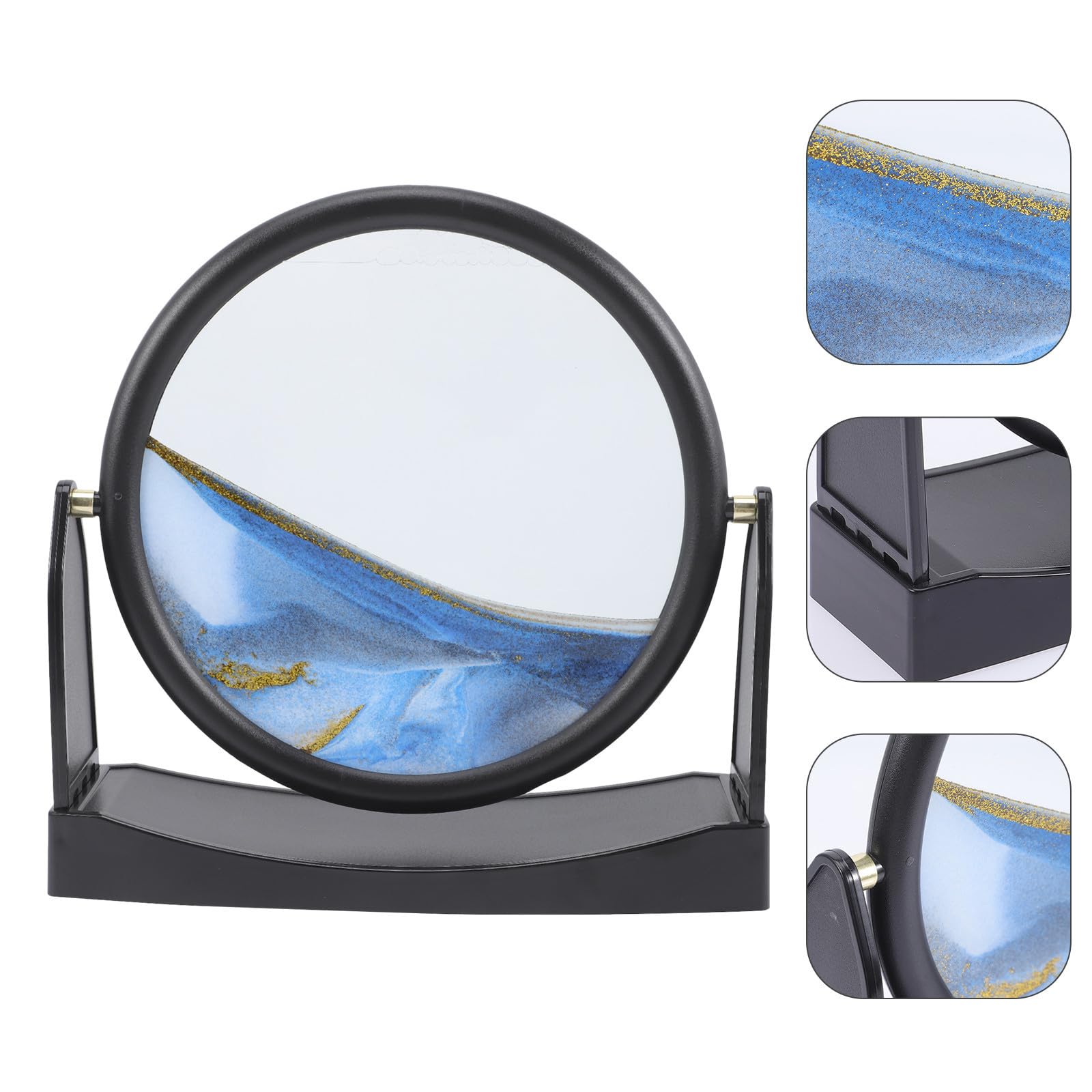Reloj de Arena Decorativo de Vidrio Templado Abs para Oficina y Salón