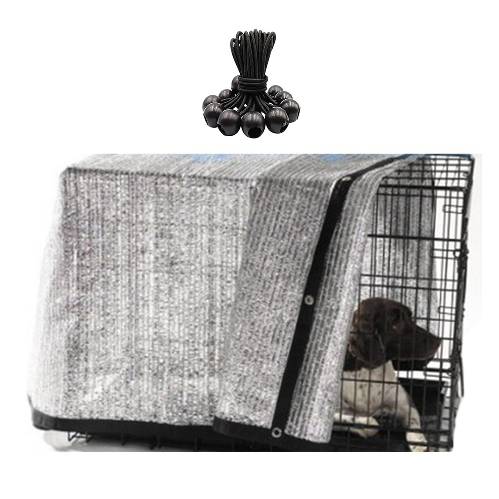 WQPMNYG Aluminet Shade Cloth 75% Sunblock for Greenhouse & Garden Cooling Pet Shade Net with Grommets & Bungee Balls Ideal for Patio 1x3m/3.3x10ft Size